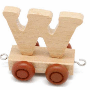 Kaper Kidz Name Train Carriage Letter W