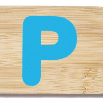 Everearth Name Train Bamboo Letter P Uppercase