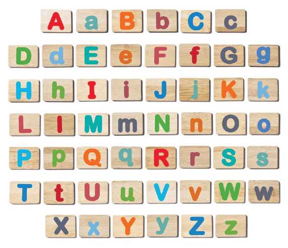 Everearth Bamboo Letter Tiles