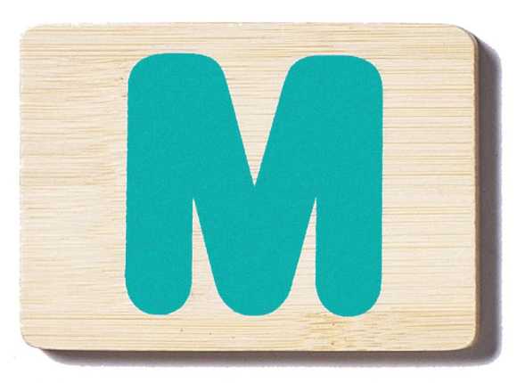 Bamboo Letter M