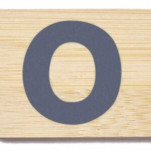 Bamboo letter tile O