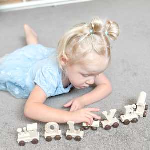 5 letter Kaper Kidz Name Train Olive